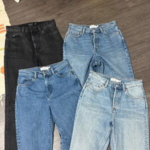 & Other Stories High Rise Jeans - Black and Blue